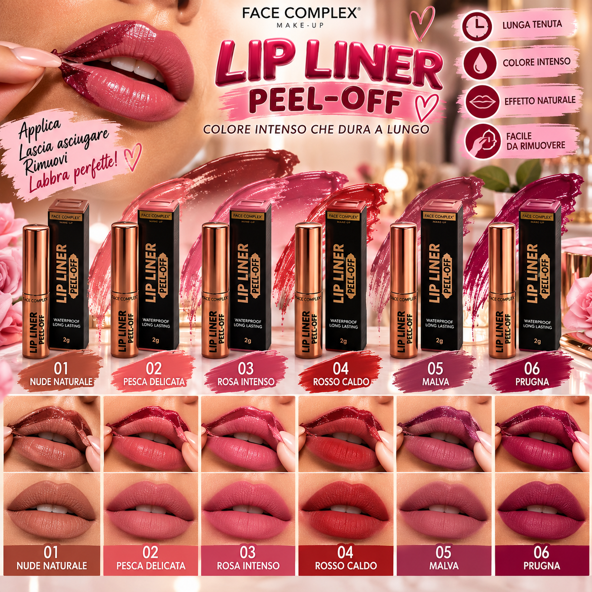 FACE COMPLEX | LIP LINER PEEL OFF