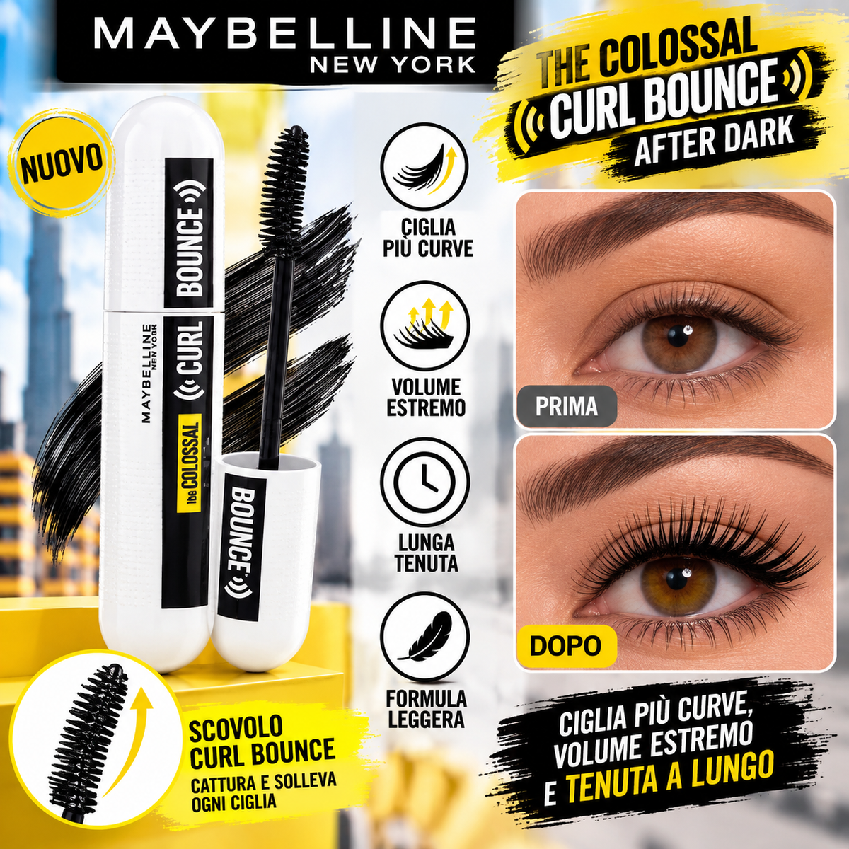 Maybelline The Colossal Curl Bounce Mascara dark