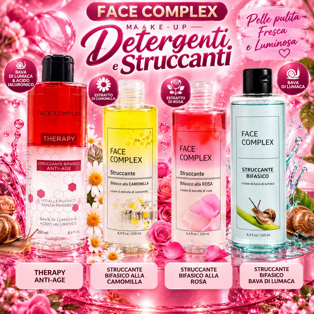 FACE COMPLEX | DETERGENTI STRUCCANTI 250 ML