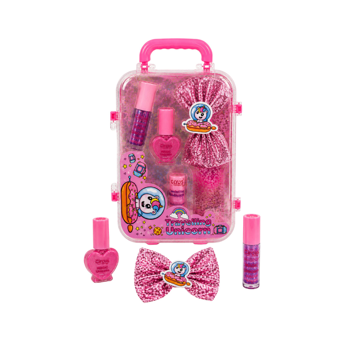 CIRCUS COSMETICS TRAVELLING UNICORN LUCIDALABBRA + SMALTO + ELASTICO