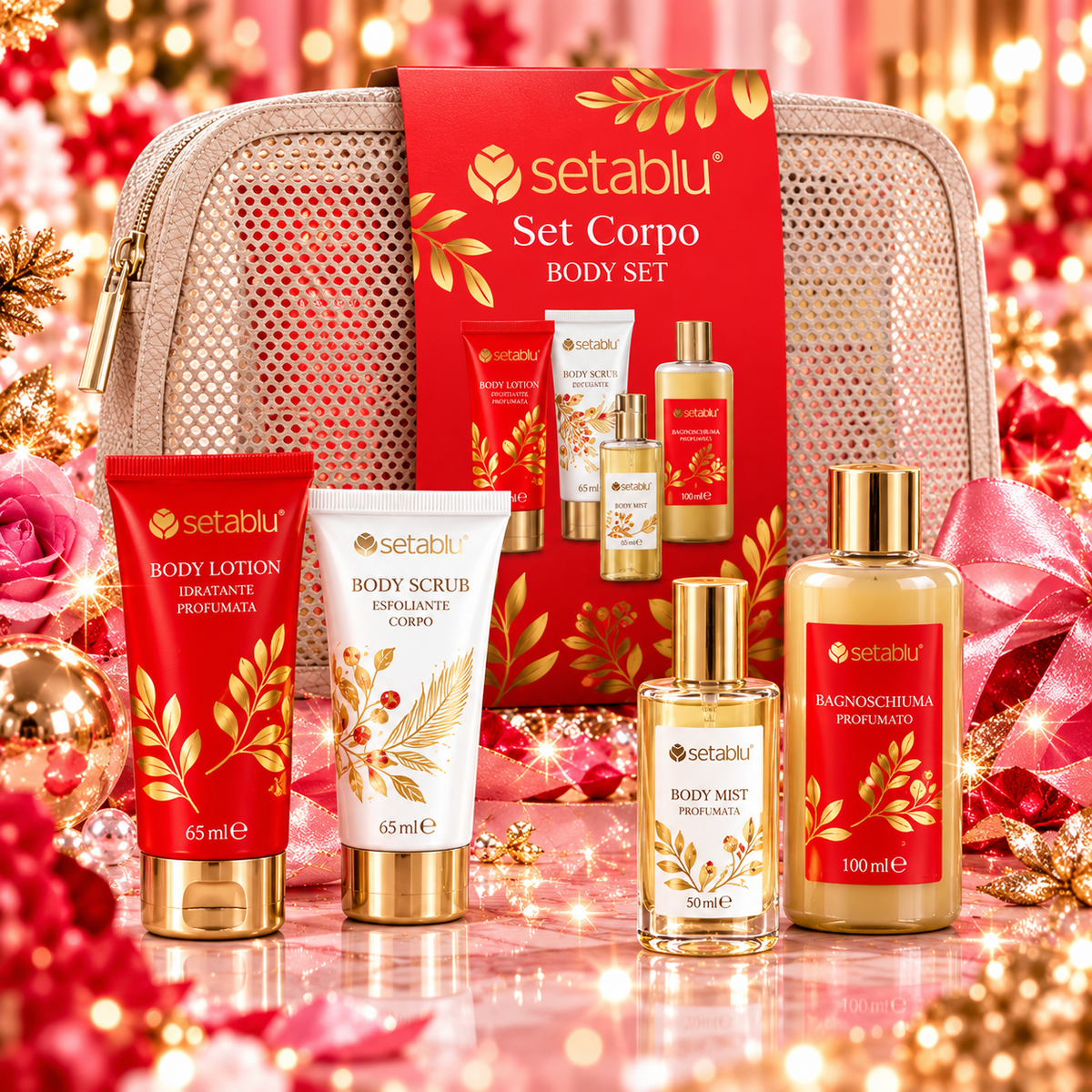Setablu Set Corpo Donna con Pochette – Cofanetto Beauty 65 ml