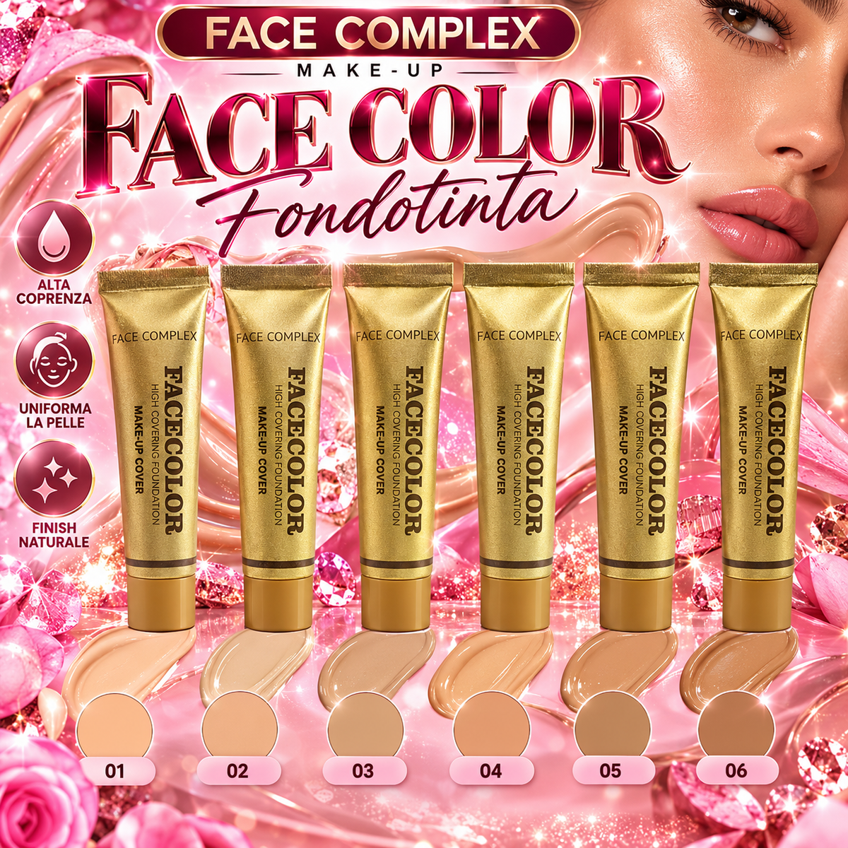 FACE COMPLEX | Face Color Fondotinta Supercoprente