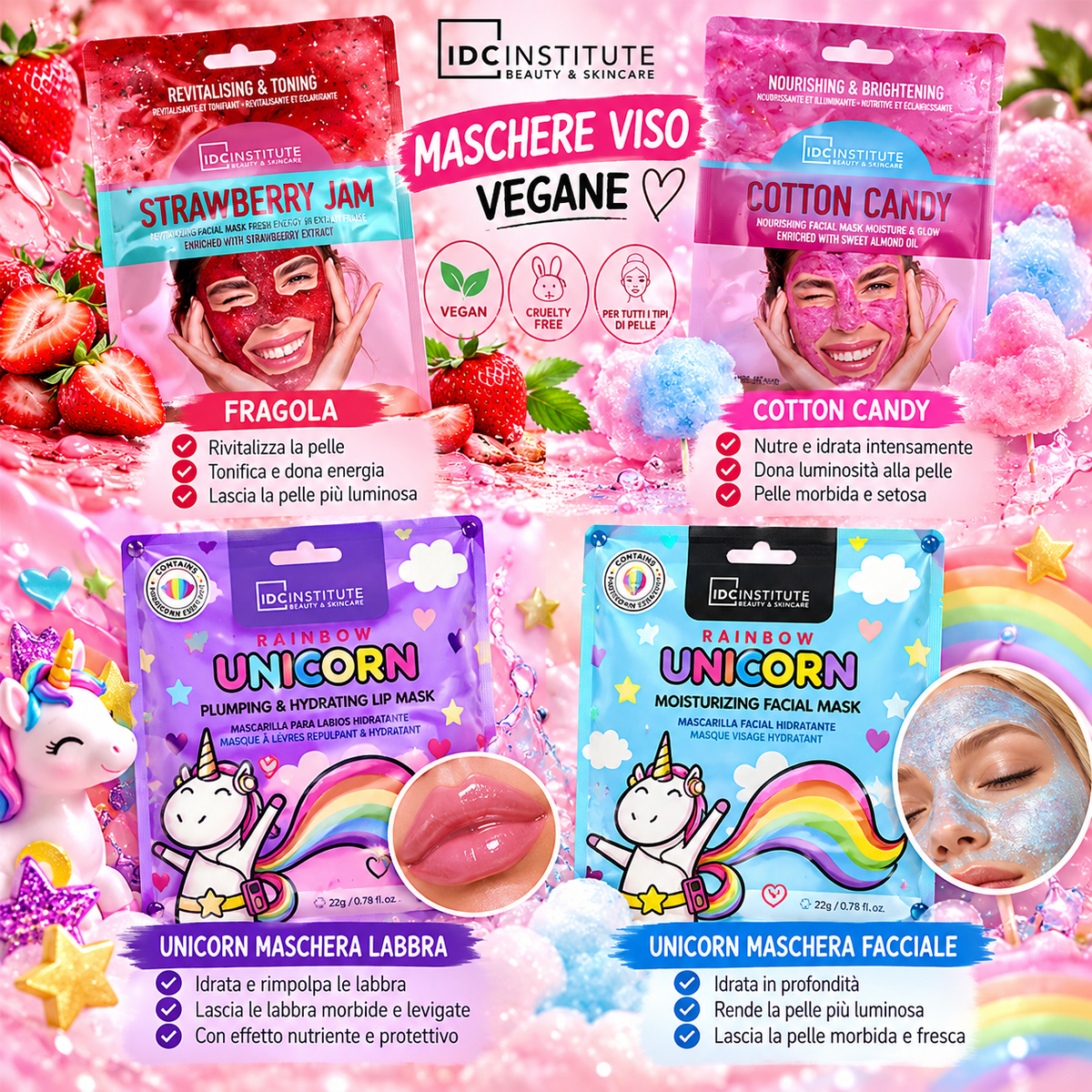 IDC INSTITUTE MASCHERE VISO
