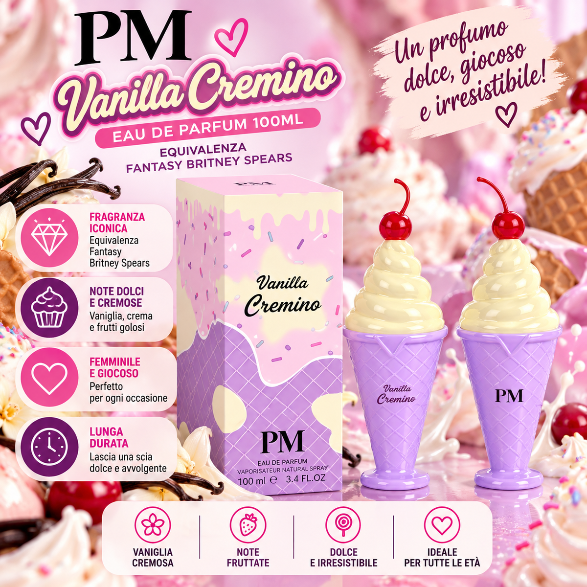 PM VANILLA CREMINO 100 ML