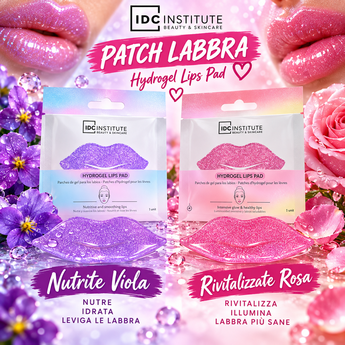 IDC INSTITUTE PATCH LABBRA GLITTER