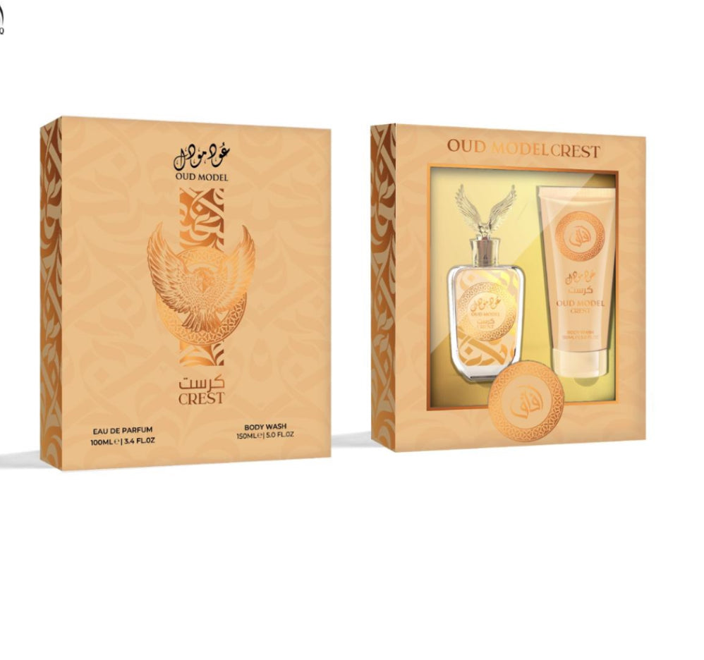 AFAQ GIFT SET OUD MODEL CREST EDT 100ML+ SHOWER GEL 150ML