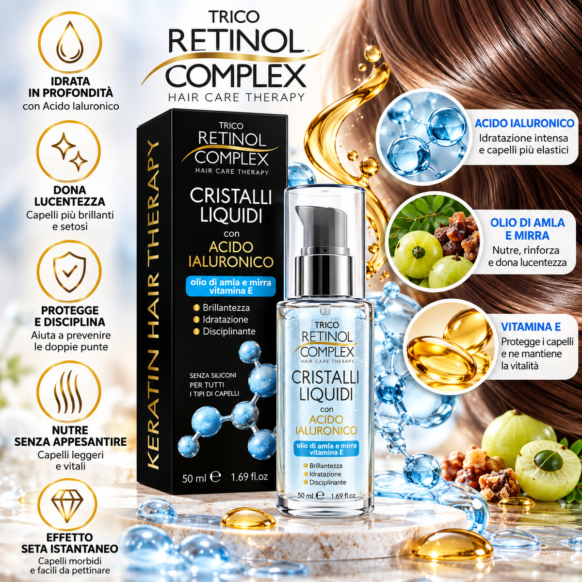 Retinol Complex Cristalli Liquidi Capelli 50 ml