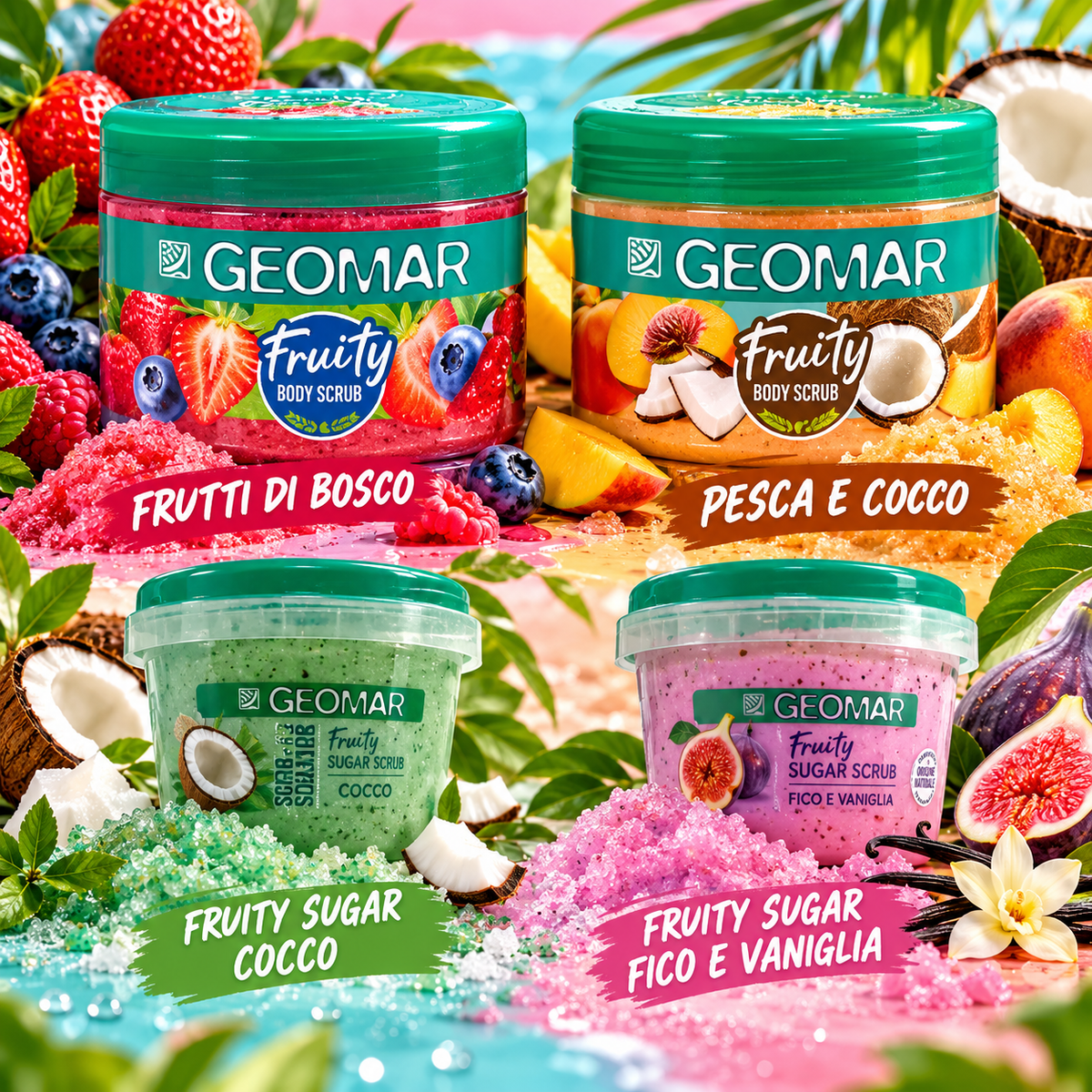 GEOMAR SCRUB CORPO | VARIE 300 Gr