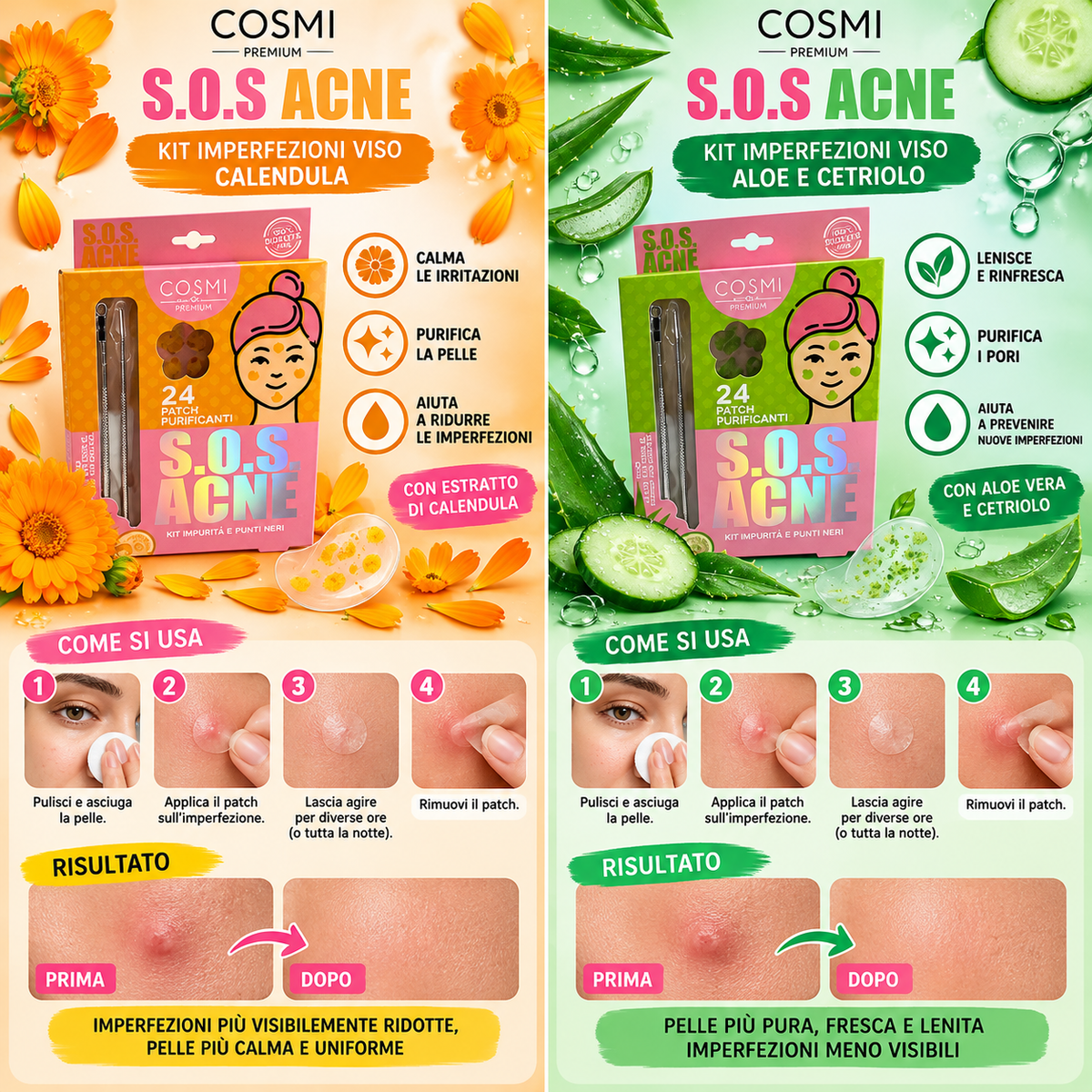 COSMI SOS ACNE | KIT IMPERFEZIONI PATCH PURIFICANTI