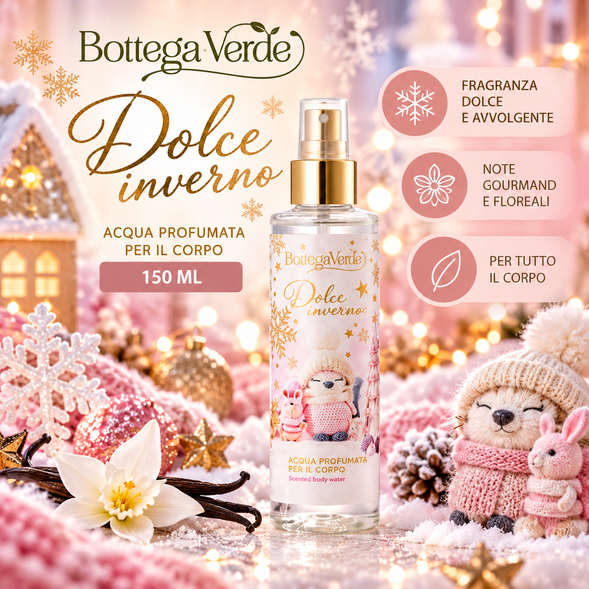 Bottega Verde Dolce Inverno – acqua corpo 150 ml