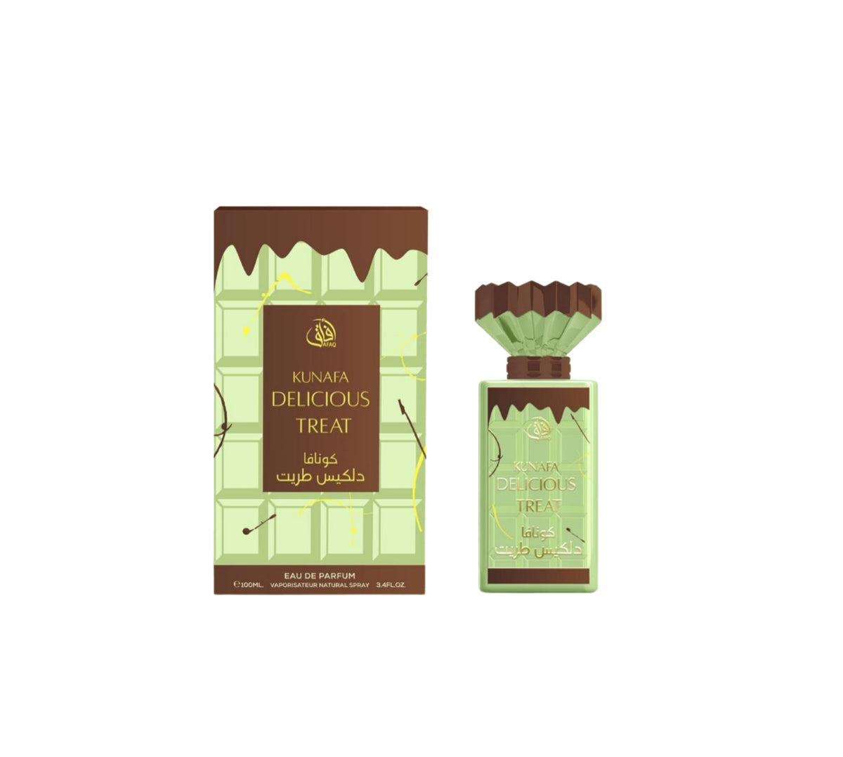 AFAQ kunafa delicious treat EDP 100ML EQUIVALENZA: KUNAFA PISTACHIO