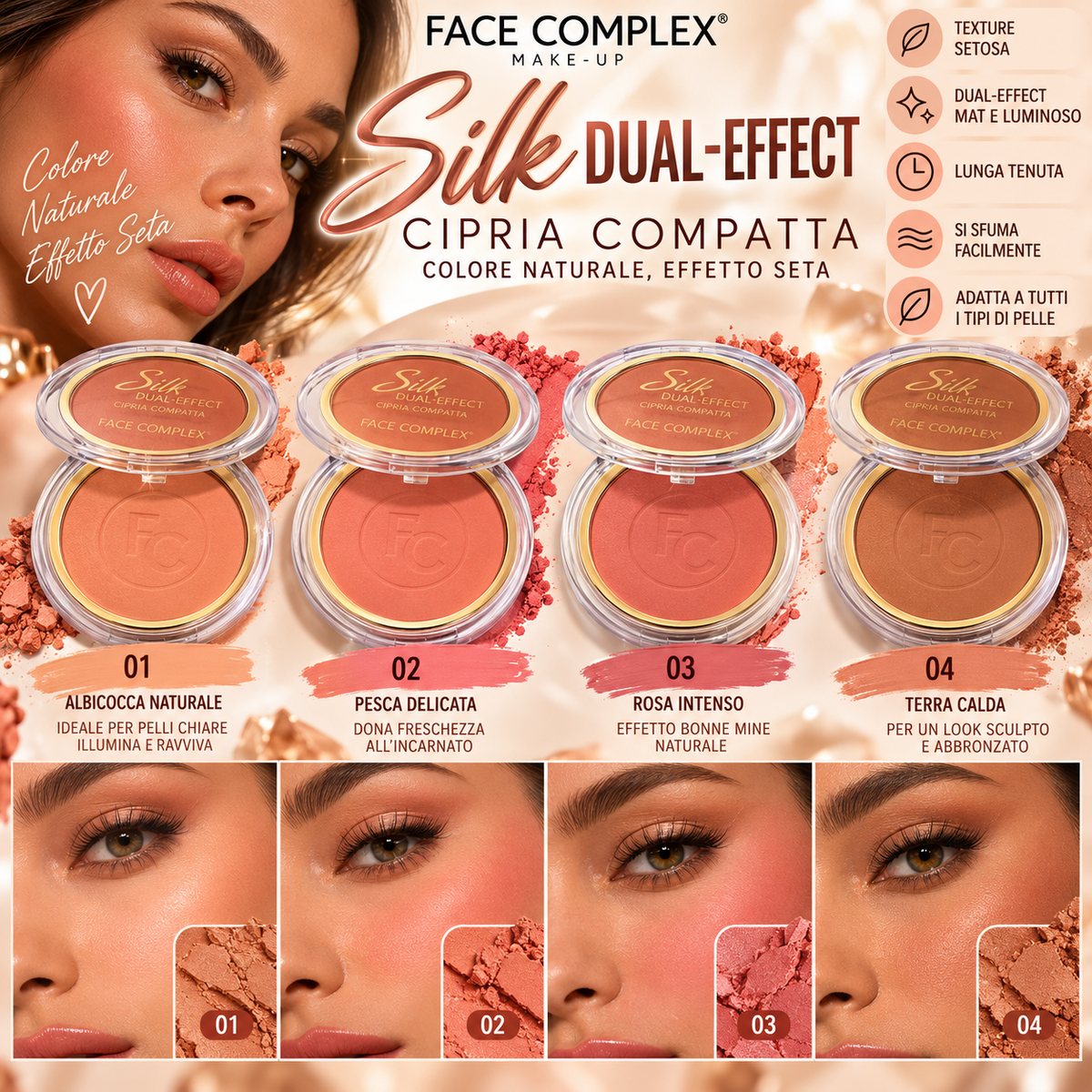 FACE COMPLEX | CIPRIA COMPATTA SILK DUAL EFFECT