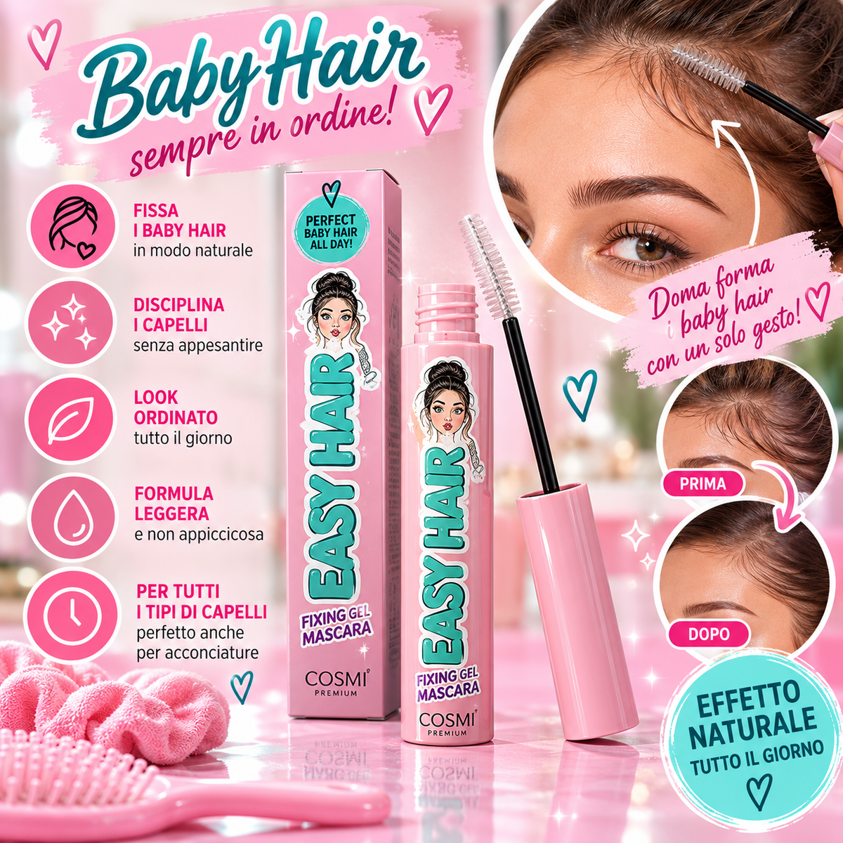 Cosmi gel fissante per baby hair