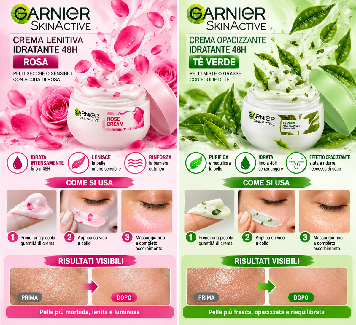 Garnier Crema Viso Idratante Lenitiva SkinActive 50 ml