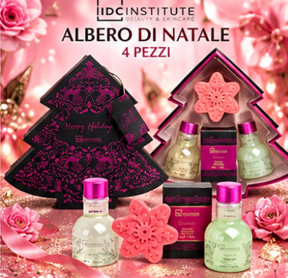 IDC Institute Albero di Natale – Cofanetto Beauty 4 Pezzi Idea Regalo