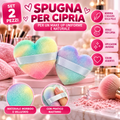 Spugna per Cipria – Set 2 Spugnette Trucco (colore casuale)