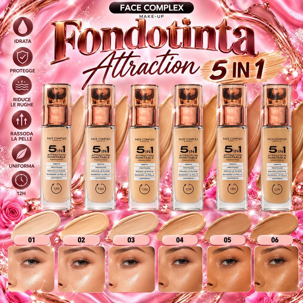 FACE COMPLEX | Fondotinta attraction 5 in 1