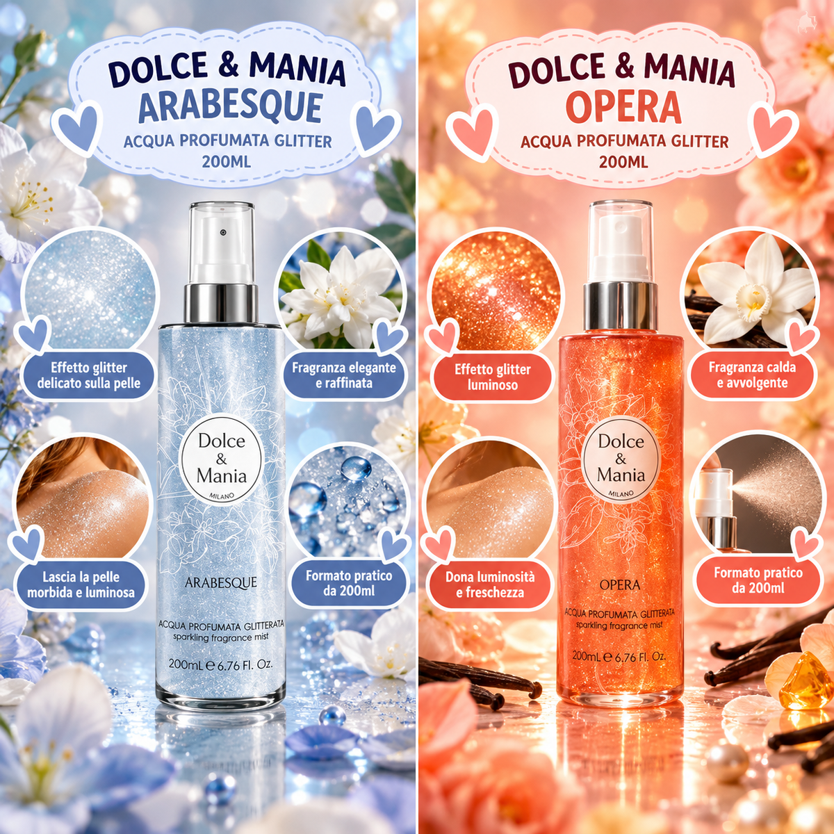 Dolce & Mania Acqua Profumata Glitter 200 ml