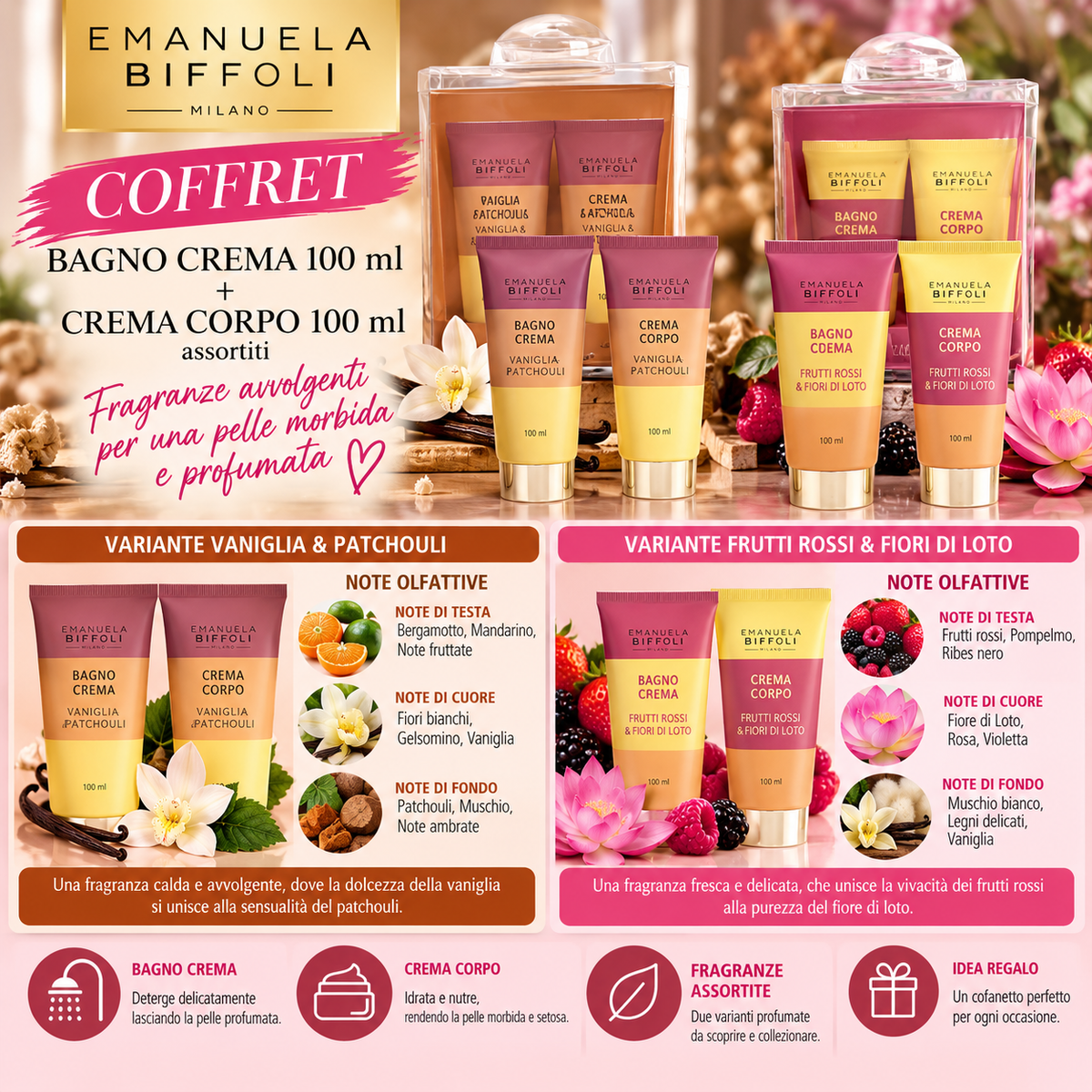 Emanuela Biffoli | Bagnocrema e Crema corpo 100 ml