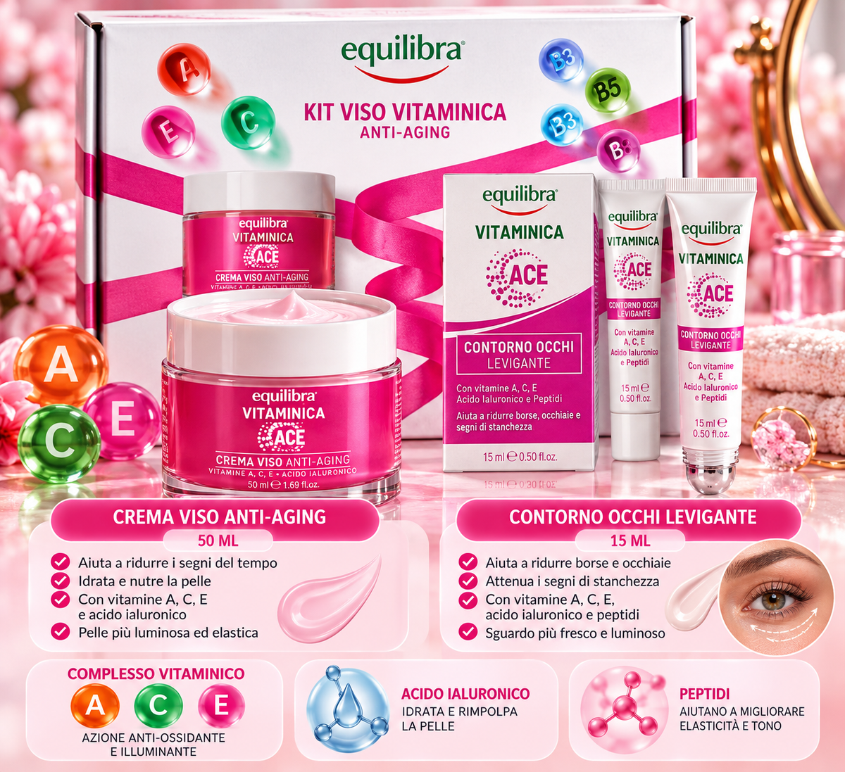 Equilibra Kit Viso Vitamina C – Routine Skincare Illuminante