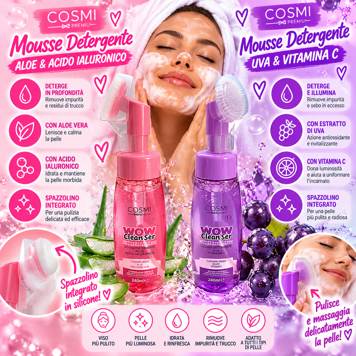 COSMI MOUSSE DETERGENTE 240ml