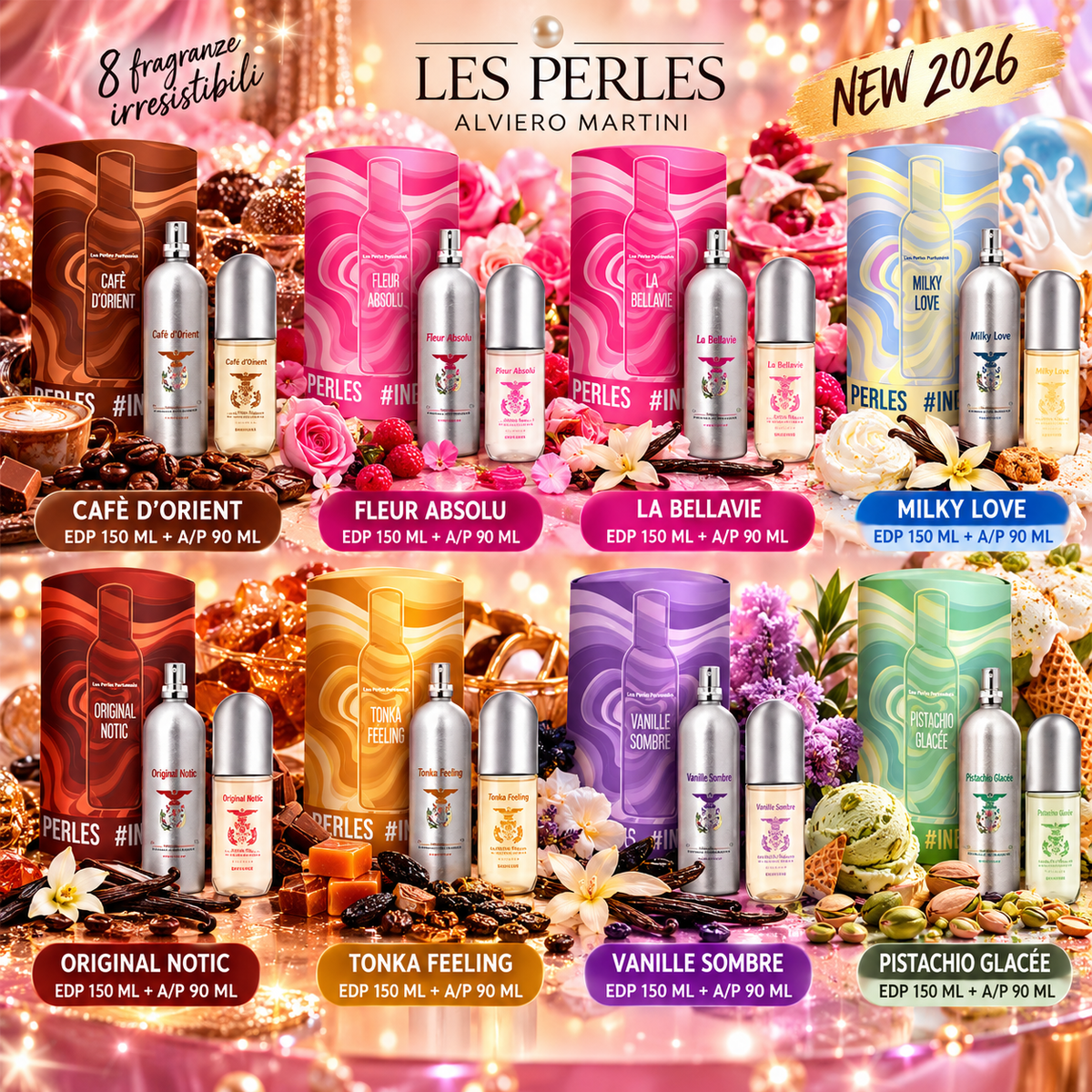 LES PERLES PROFUMO 150 ml + ACQUA CORPO 90 ML