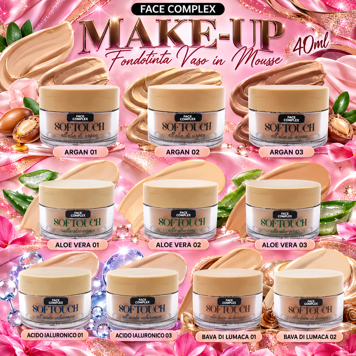 FACE COMPLEX | Makeup Fondotinta Mousse