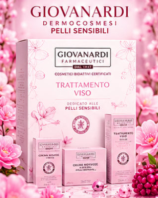 Giovanardi Farmaceutici Cofanetto Viso Pelli Sensibili – Mousse + Burro Viso + Maschera