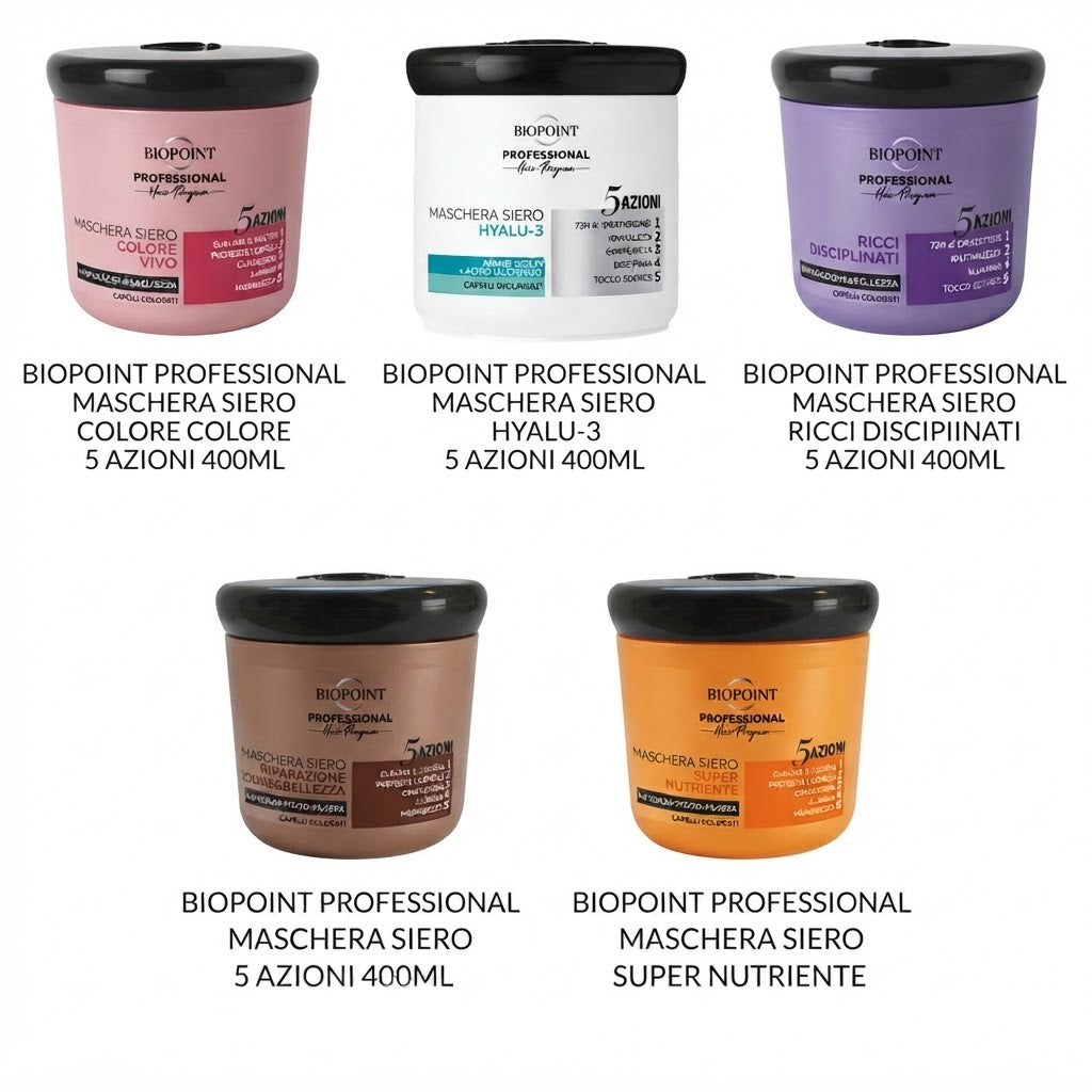 ⁠Biopoint Professional Maschera Siero Capelli 5 Azioni - 400 ml⁠