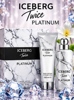 Iceberg Twice Platinum For Woman Cofanetto Donna – EDT 125 ml + Body Lotion 100 ml