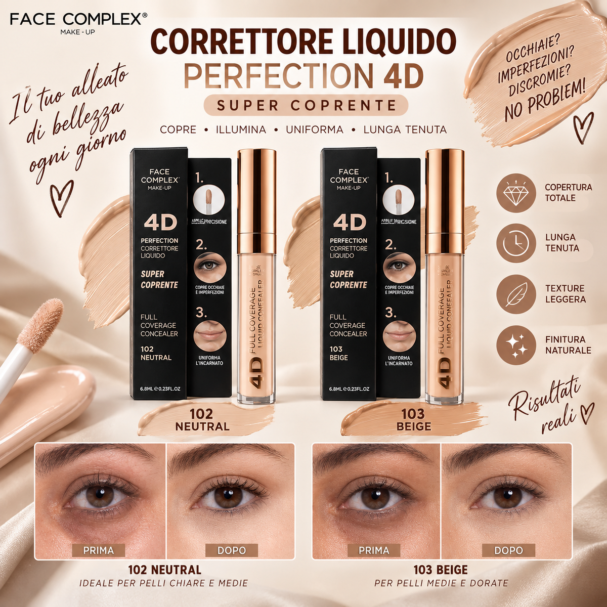 FACE COMPLEX | Correttore liquido perfection 4d