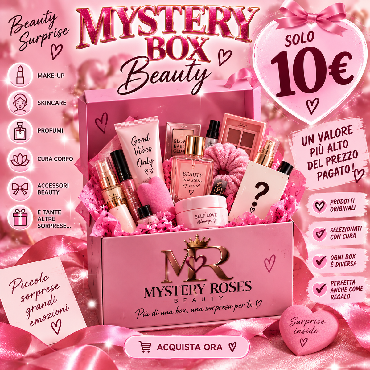 Mystery Box Beauty 10€ – Valore Sorpresa Maggiore 🎀
